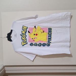 Pokemon t-shirt, Pikachu, white, 100% cotton, 2X